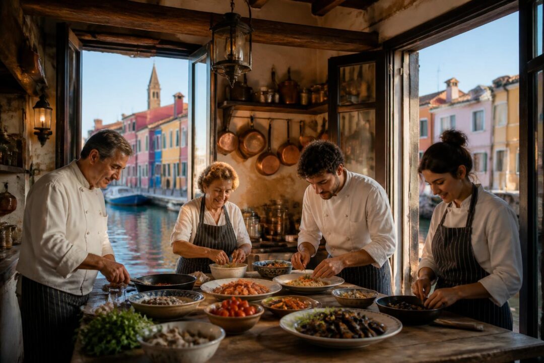 scopri la storia della trattoria da forner di burano, un simbolo della cucina lagunare e dell'antica tradizione gastronomica nell'isola famosa per i suoi merletti.
